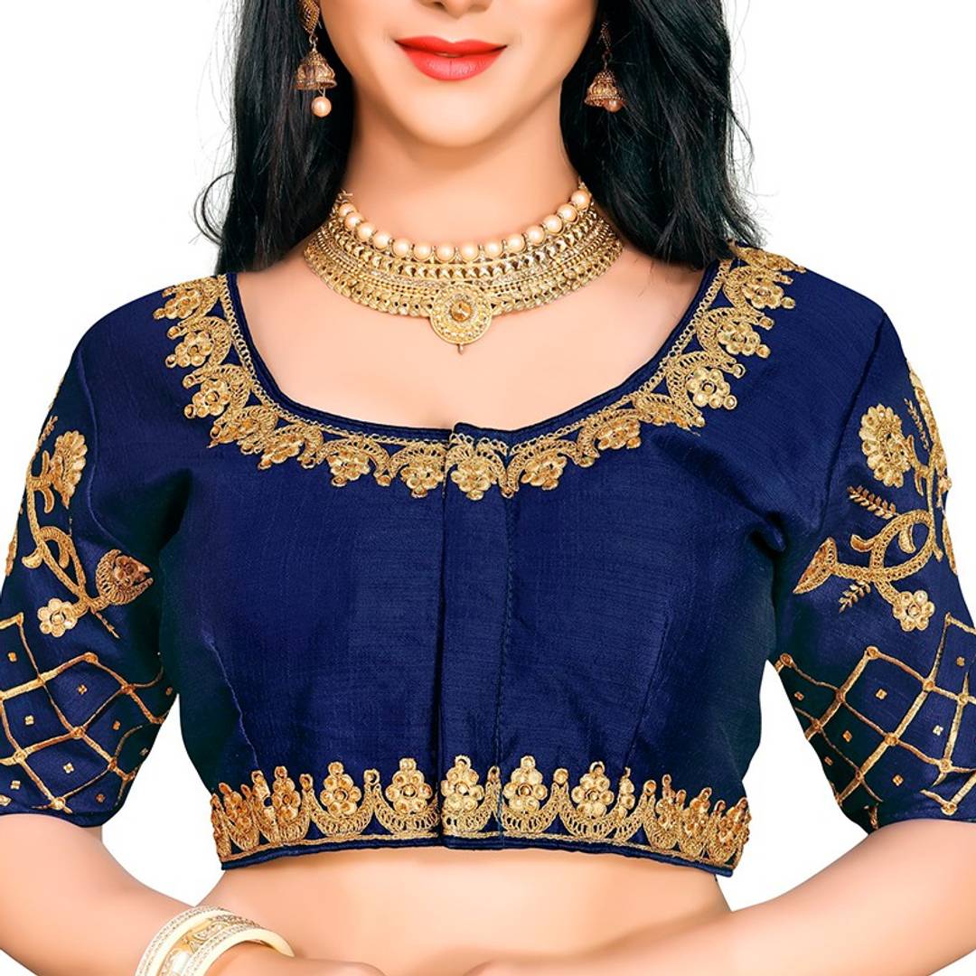 Women Art Silk Embroidered Blouse